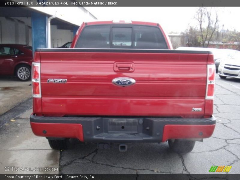 Red Candy Metallic / Black 2010 Ford F150 FX4 SuperCab 4x4