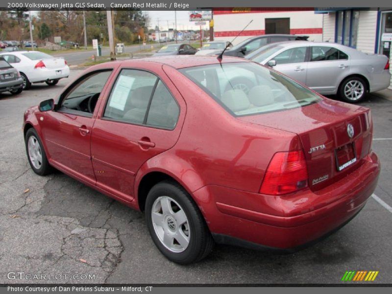 Canyon Red Metallic / Beige 2000 Volkswagen Jetta GLS Sedan