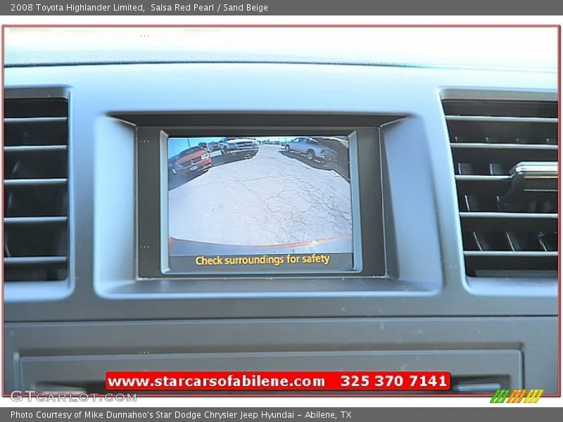 Salsa Red Pearl / Sand Beige 2008 Toyota Highlander Limited