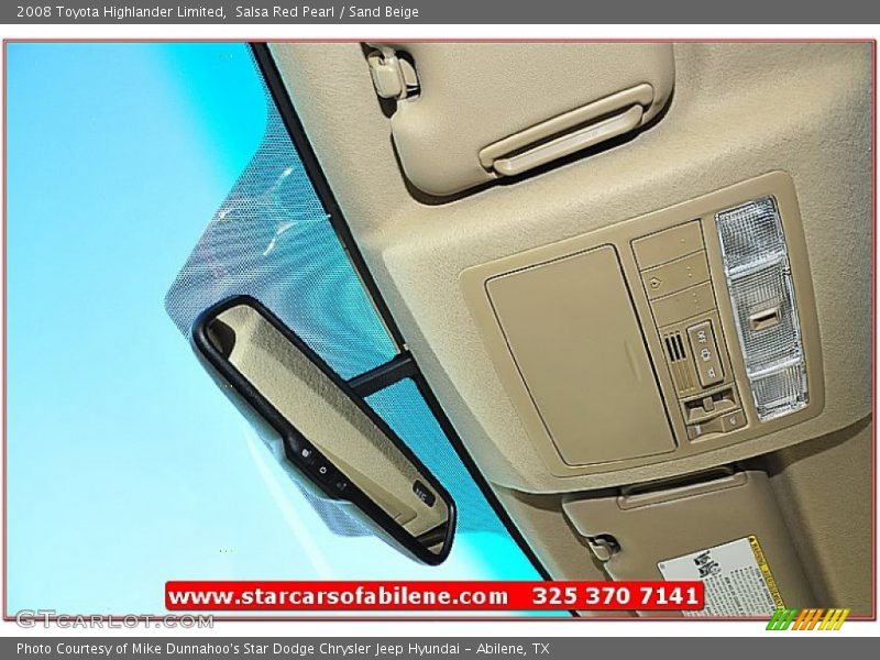 Salsa Red Pearl / Sand Beige 2008 Toyota Highlander Limited