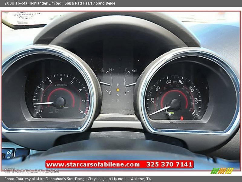 Salsa Red Pearl / Sand Beige 2008 Toyota Highlander Limited