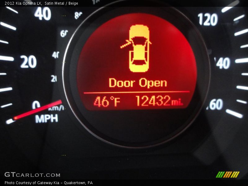 Satin Metal / Beige 2012 Kia Optima LX
