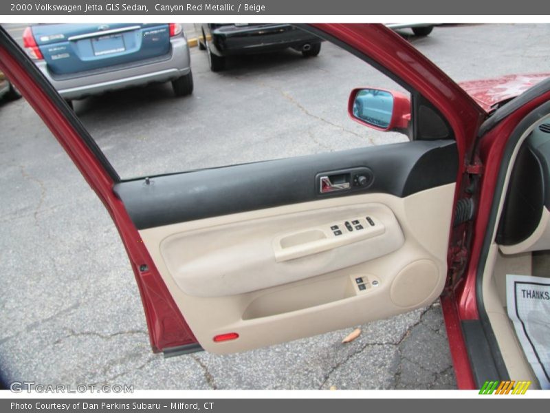 Canyon Red Metallic / Beige 2000 Volkswagen Jetta GLS Sedan