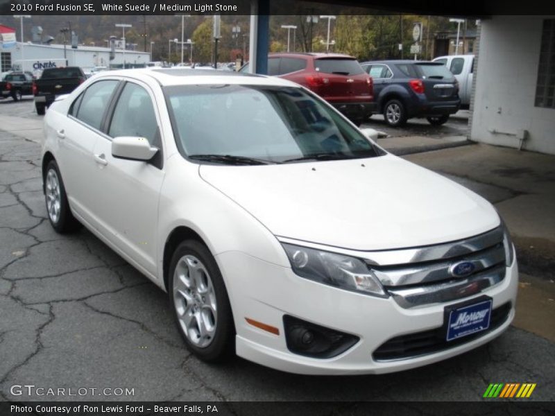 White Suede / Medium Light Stone 2010 Ford Fusion SE