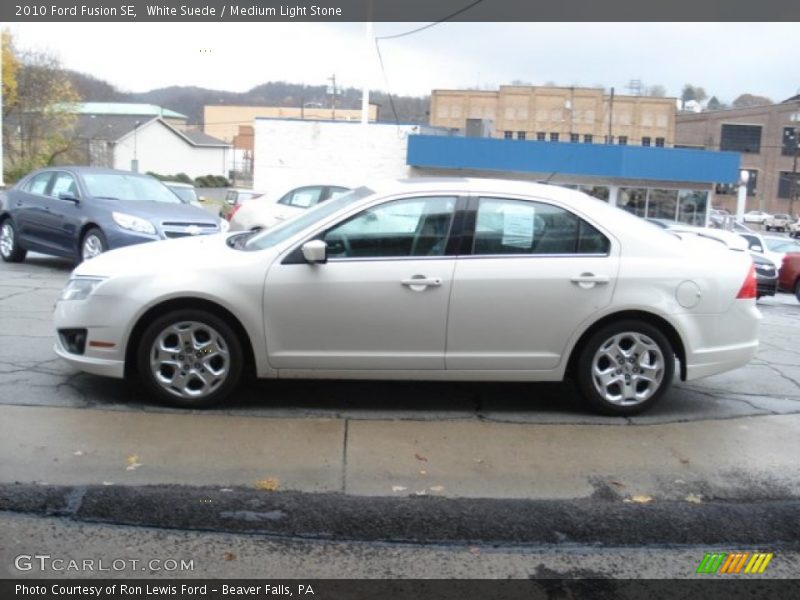White Suede / Medium Light Stone 2010 Ford Fusion SE
