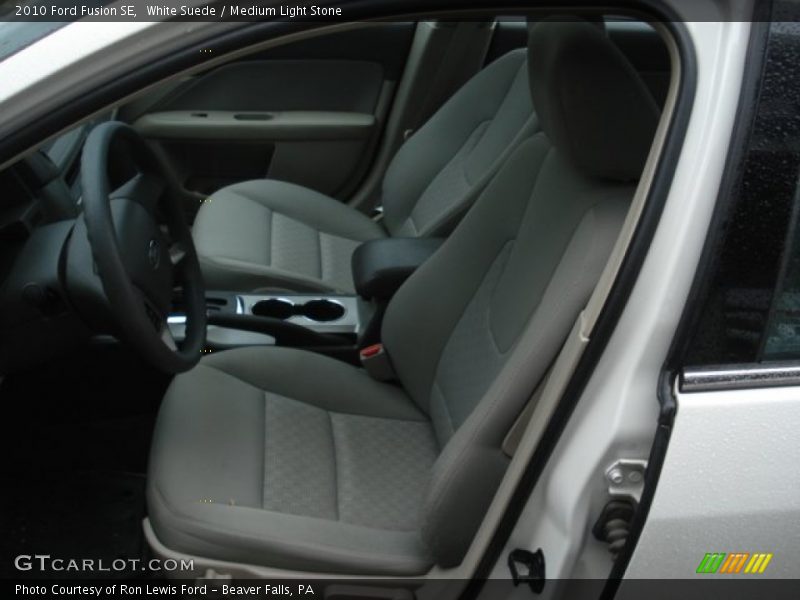 White Suede / Medium Light Stone 2010 Ford Fusion SE