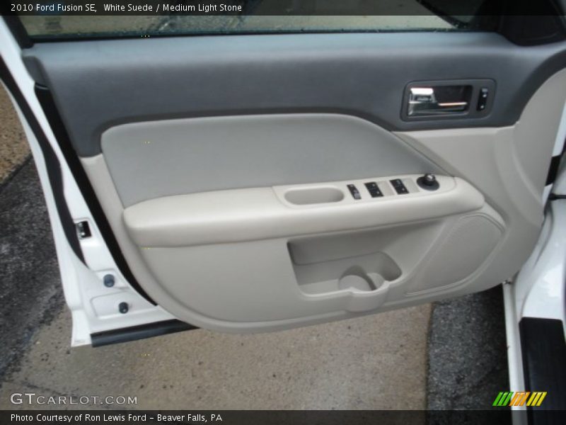 White Suede / Medium Light Stone 2010 Ford Fusion SE