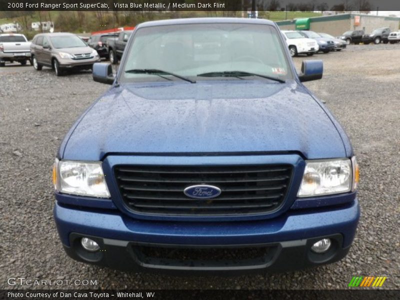 Vista Blue Metallic / Medium Dark Flint 2008 Ford Ranger Sport SuperCab