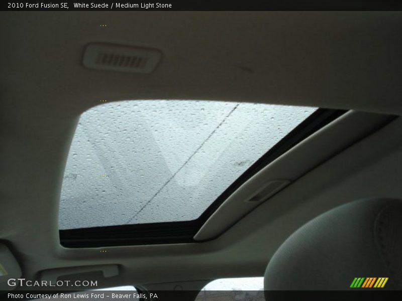 White Suede / Medium Light Stone 2010 Ford Fusion SE