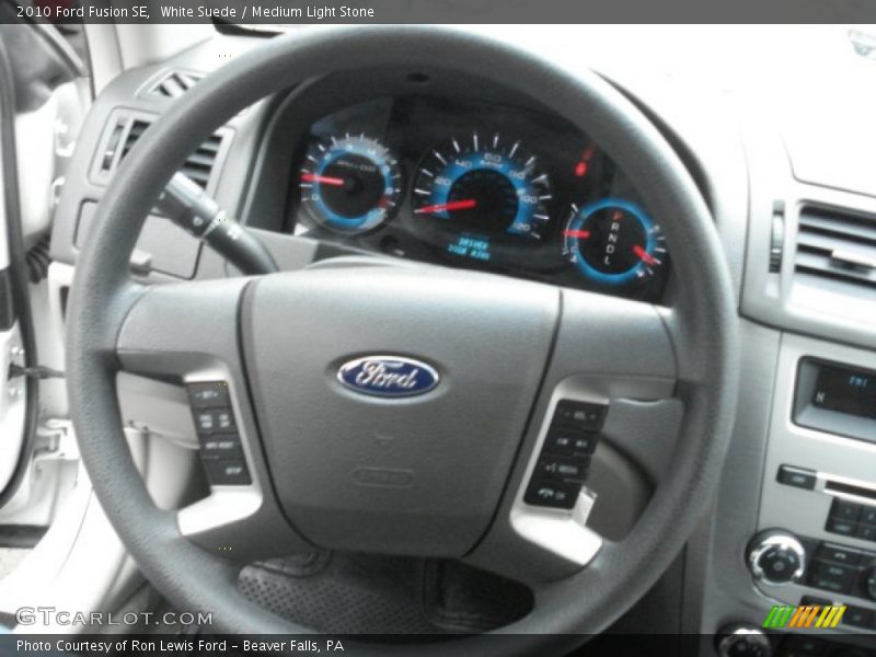 White Suede / Medium Light Stone 2010 Ford Fusion SE