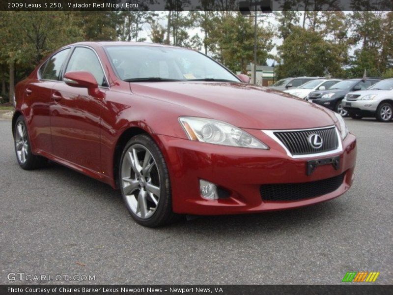 Matador Red Mica / Ecru 2009 Lexus IS 250