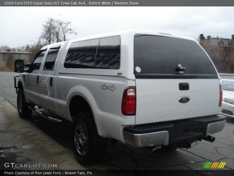 Oxford White / Medium Stone 2009 Ford F350 Super Duty XLT Crew Cab 4x4
