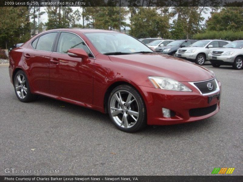 Matador Red Mica / Ecru 2009 Lexus IS 250