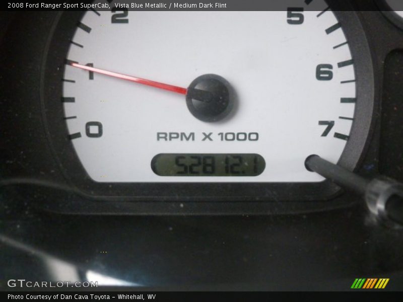Vista Blue Metallic / Medium Dark Flint 2008 Ford Ranger Sport SuperCab