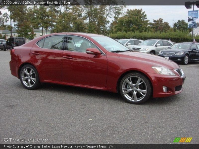 Matador Red Mica / Ecru 2009 Lexus IS 250