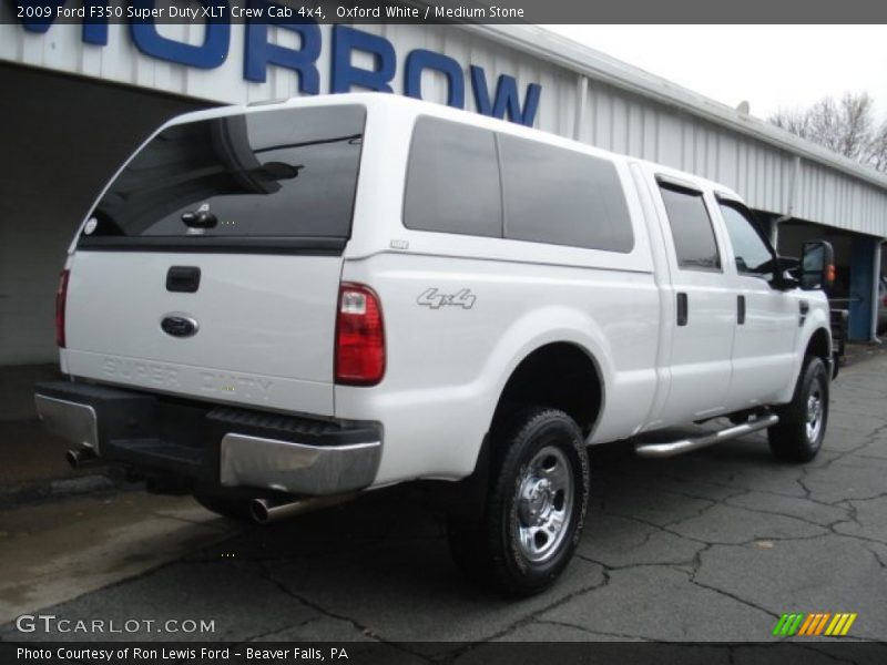 Oxford White / Medium Stone 2009 Ford F350 Super Duty XLT Crew Cab 4x4