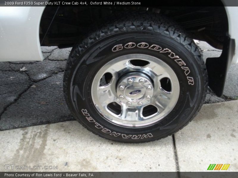 Oxford White / Medium Stone 2009 Ford F350 Super Duty XLT Crew Cab 4x4
