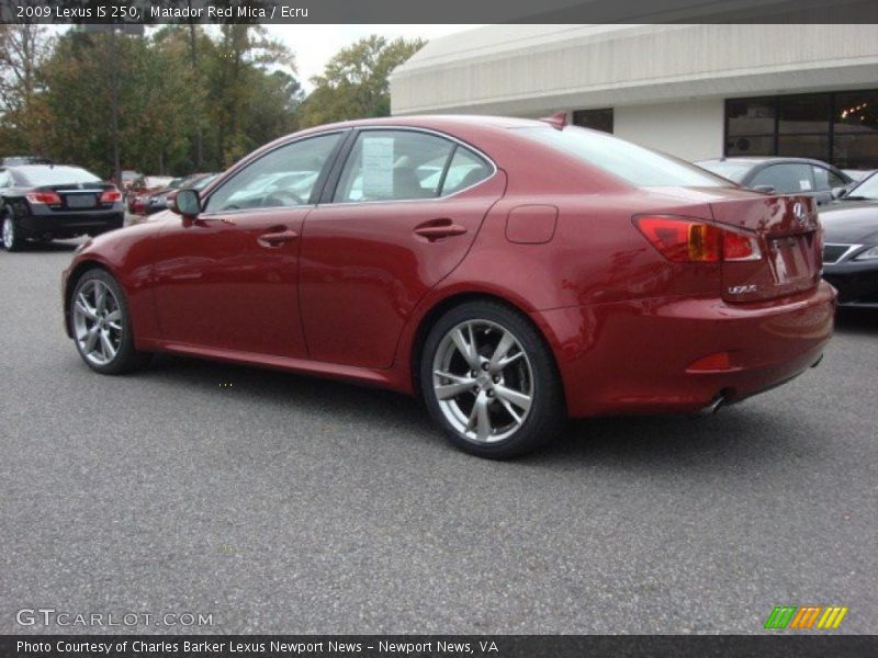 Matador Red Mica / Ecru 2009 Lexus IS 250