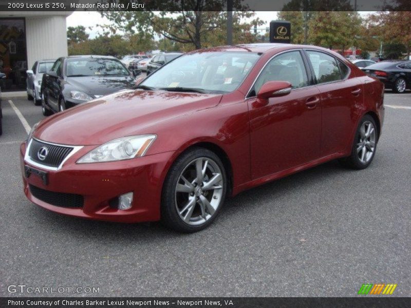 Matador Red Mica / Ecru 2009 Lexus IS 250