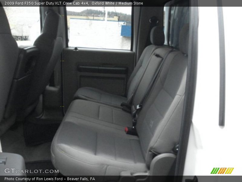 Oxford White / Medium Stone 2009 Ford F350 Super Duty XLT Crew Cab 4x4