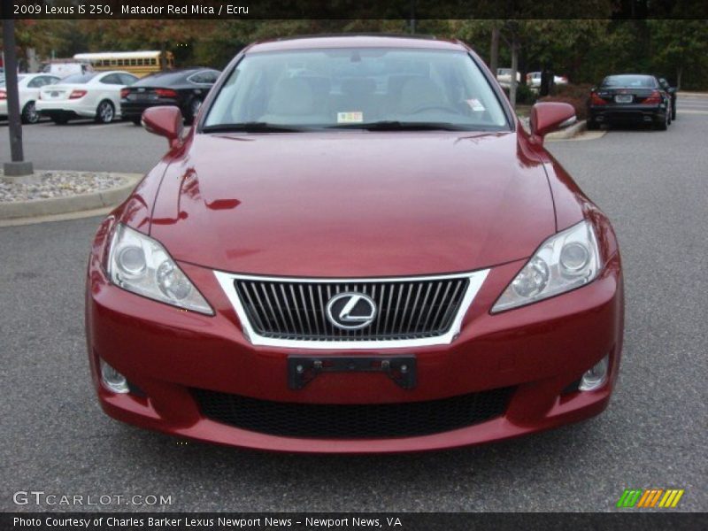 Matador Red Mica / Ecru 2009 Lexus IS 250