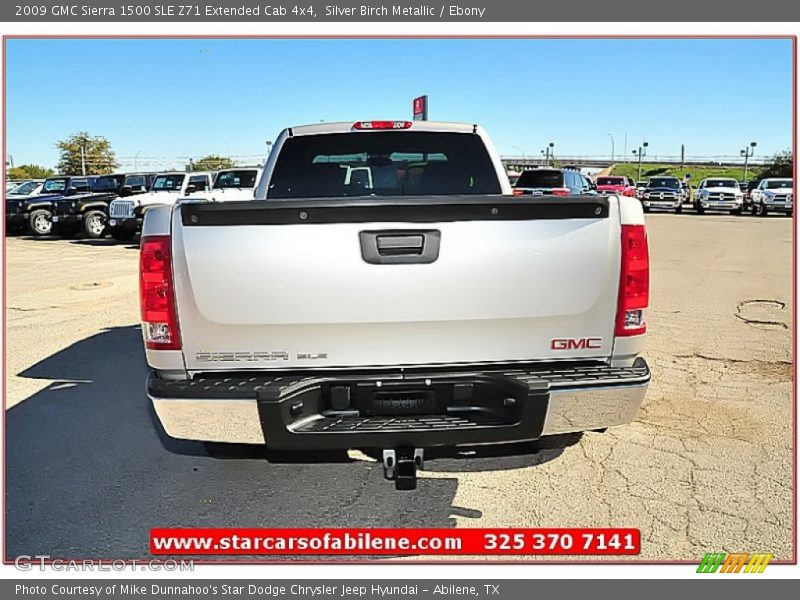 Silver Birch Metallic / Ebony 2009 GMC Sierra 1500 SLE Z71 Extended Cab 4x4