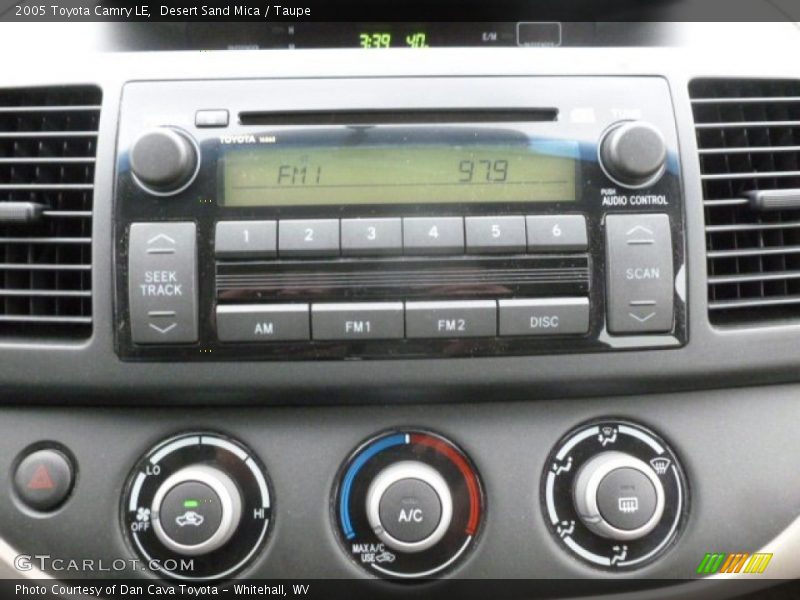 Audio System of 2005 Camry LE