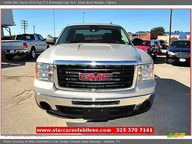 Silver Birch Metallic / Ebony 2009 GMC Sierra 1500 SLE Z71 Extended Cab 4x4