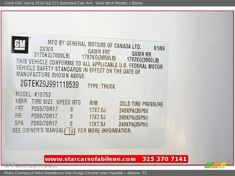 Silver Birch Metallic / Ebony 2009 GMC Sierra 1500 SLE Z71 Extended Cab 4x4
