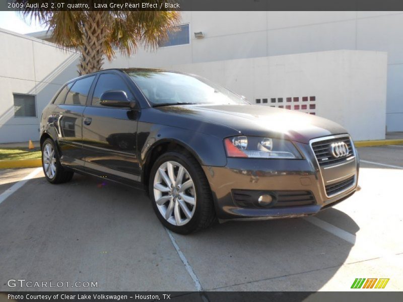 Lava Grey Pearl Effect / Black 2009 Audi A3 2.0T quattro