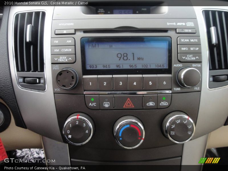 Cocoa Metallic / Camel 2010 Hyundai Sonata GLS