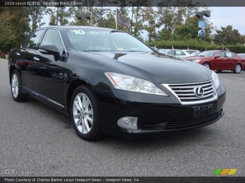 Obsidian Black / Black 2010 Lexus ES 350