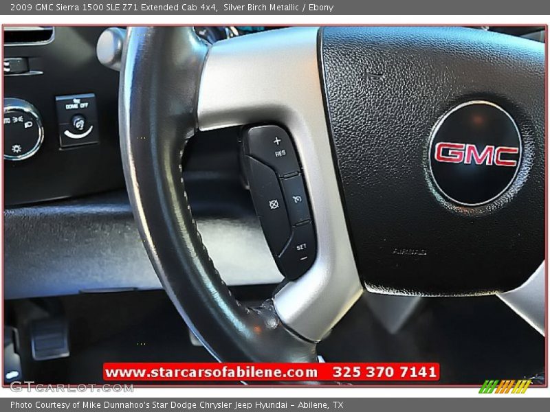 Silver Birch Metallic / Ebony 2009 GMC Sierra 1500 SLE Z71 Extended Cab 4x4