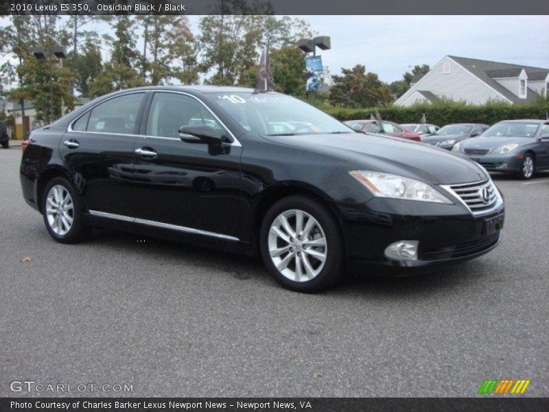 Obsidian Black / Black 2010 Lexus ES 350