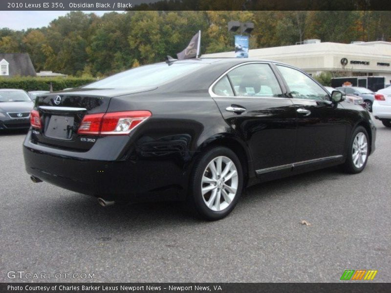 Obsidian Black / Black 2010 Lexus ES 350