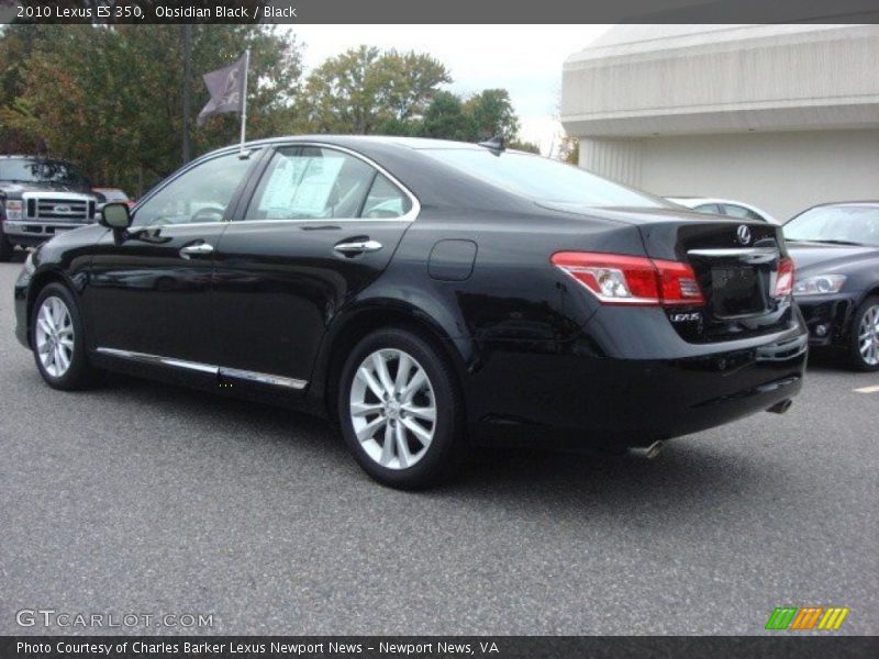 Obsidian Black / Black 2010 Lexus ES 350