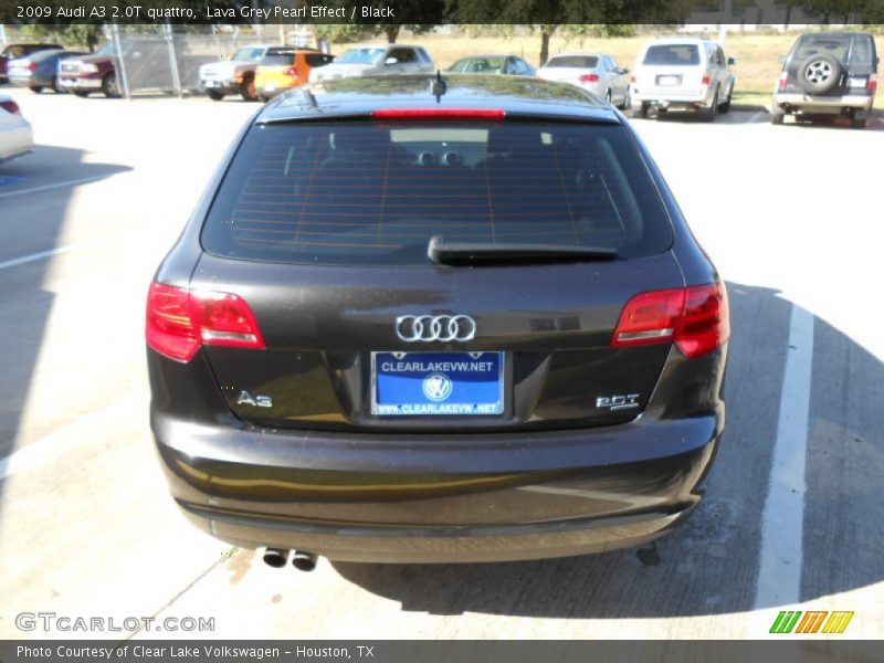 Lava Grey Pearl Effect / Black 2009 Audi A3 2.0T quattro