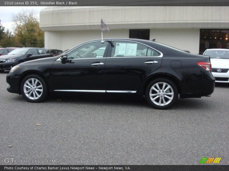 Obsidian Black / Black 2010 Lexus ES 350
