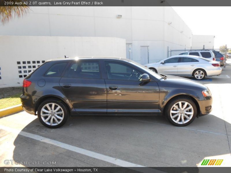 Lava Grey Pearl Effect / Black 2009 Audi A3 2.0T quattro