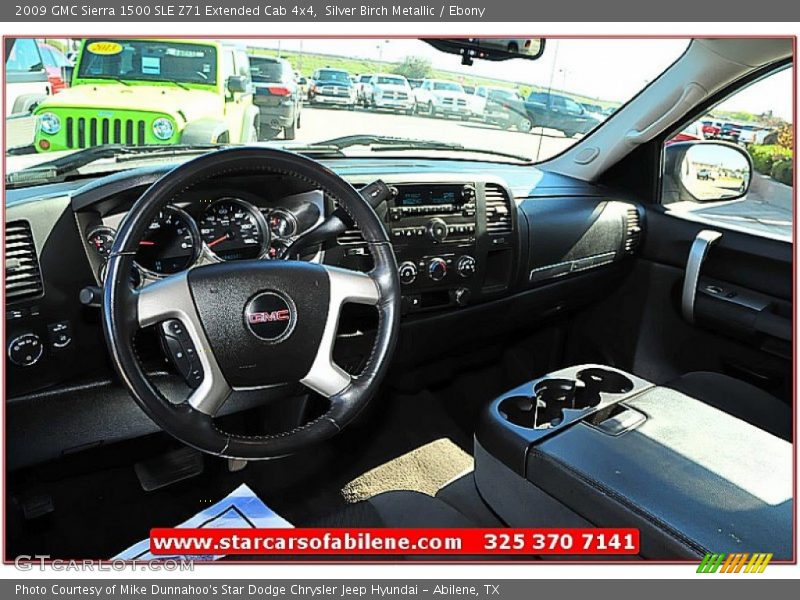 Silver Birch Metallic / Ebony 2009 GMC Sierra 1500 SLE Z71 Extended Cab 4x4