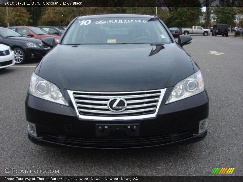 Obsidian Black / Black 2010 Lexus ES 350