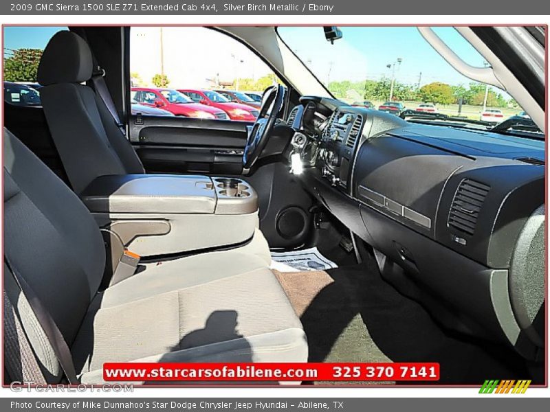 Silver Birch Metallic / Ebony 2009 GMC Sierra 1500 SLE Z71 Extended Cab 4x4