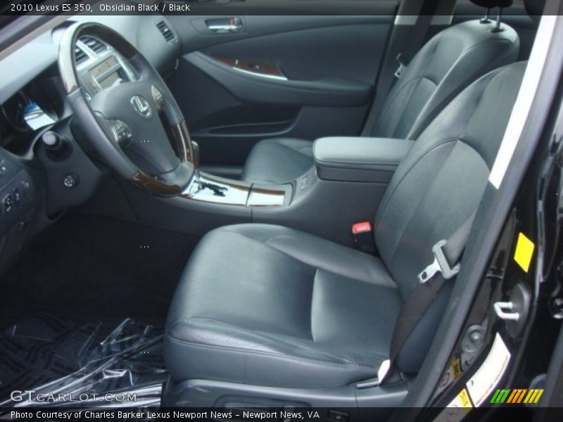 Obsidian Black / Black 2010 Lexus ES 350