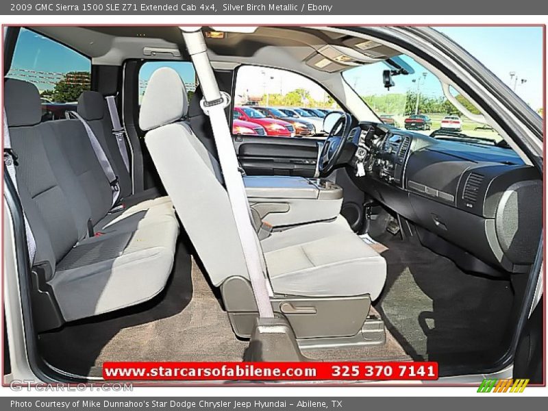 Silver Birch Metallic / Ebony 2009 GMC Sierra 1500 SLE Z71 Extended Cab 4x4