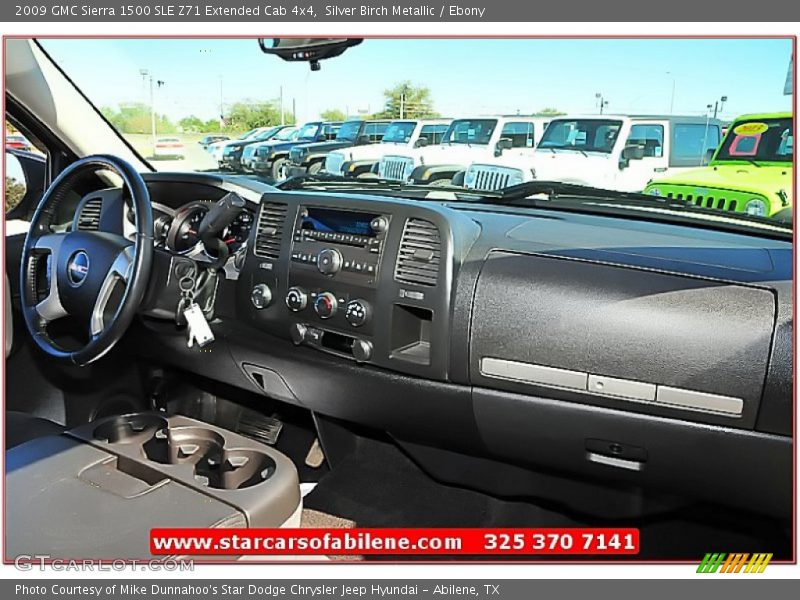 Silver Birch Metallic / Ebony 2009 GMC Sierra 1500 SLE Z71 Extended Cab 4x4