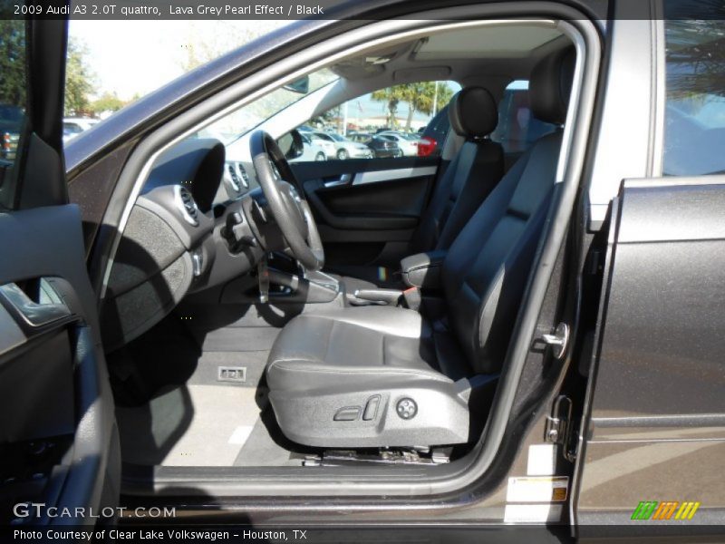Lava Grey Pearl Effect / Black 2009 Audi A3 2.0T quattro