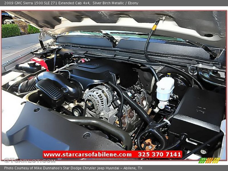 Silver Birch Metallic / Ebony 2009 GMC Sierra 1500 SLE Z71 Extended Cab 4x4