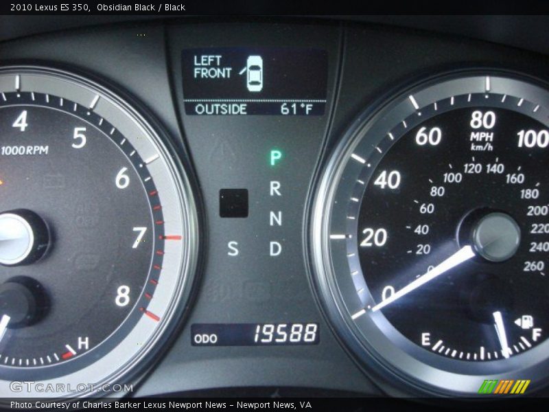 Obsidian Black / Black 2010 Lexus ES 350