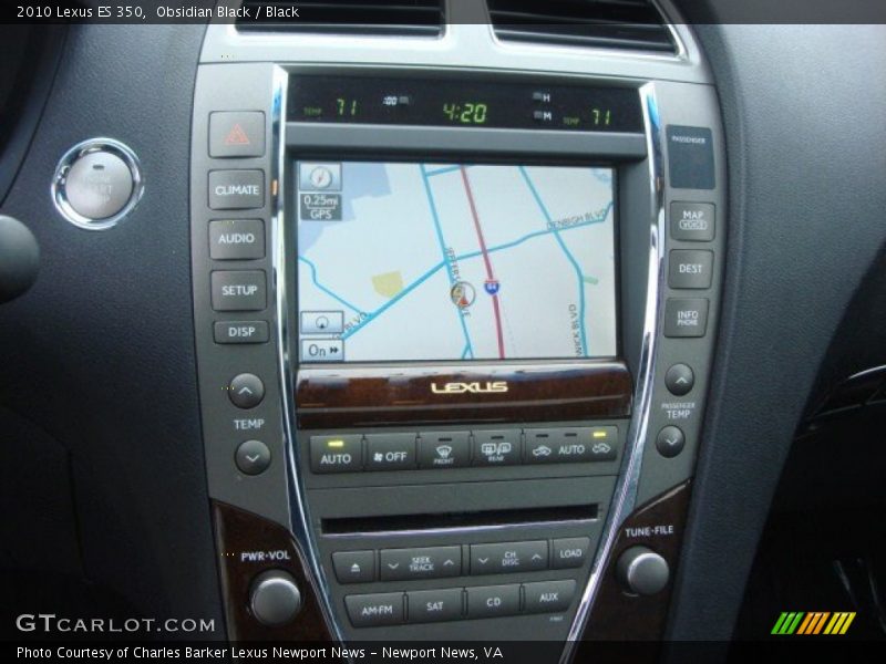 Obsidian Black / Black 2010 Lexus ES 350