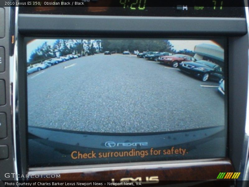 Obsidian Black / Black 2010 Lexus ES 350